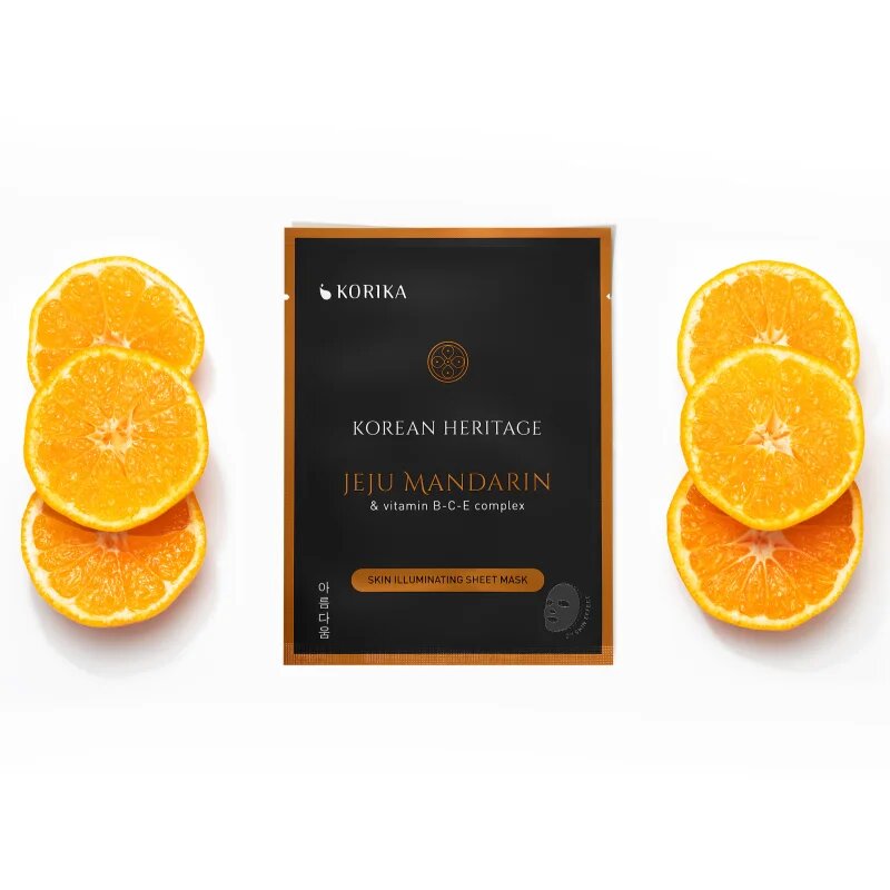 KORIKA Korean Heritage Set of 5 Skin Illuminating Face Sheet Masks arcmaszk szett kedvezményes áron az élénk bőrért
