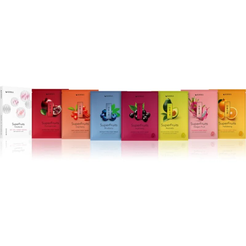 KORIKA SuperFruits arcmaszk szett 7x25 g
