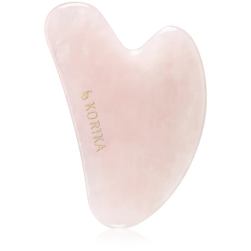 KORIKA Tools Face Roller & Gua Sha masszázs henger az arcra és masszázs szegédeszköz Quartz Pink