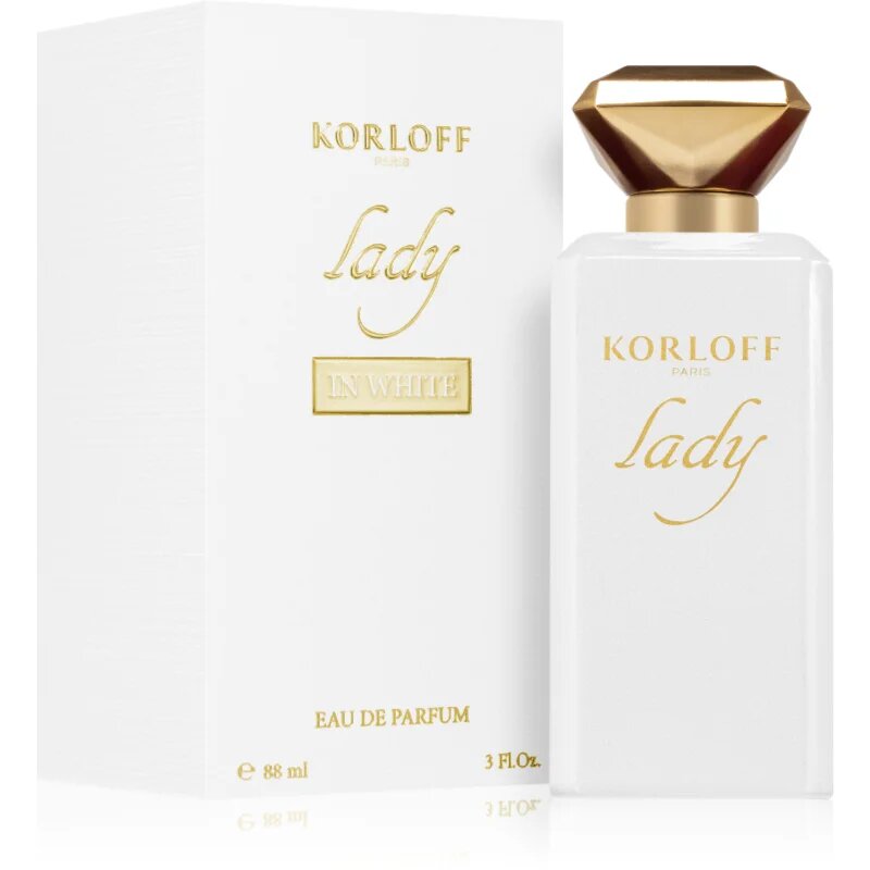 Korloff Lady in White Eau de Parfum hölgyeknek 88 ml