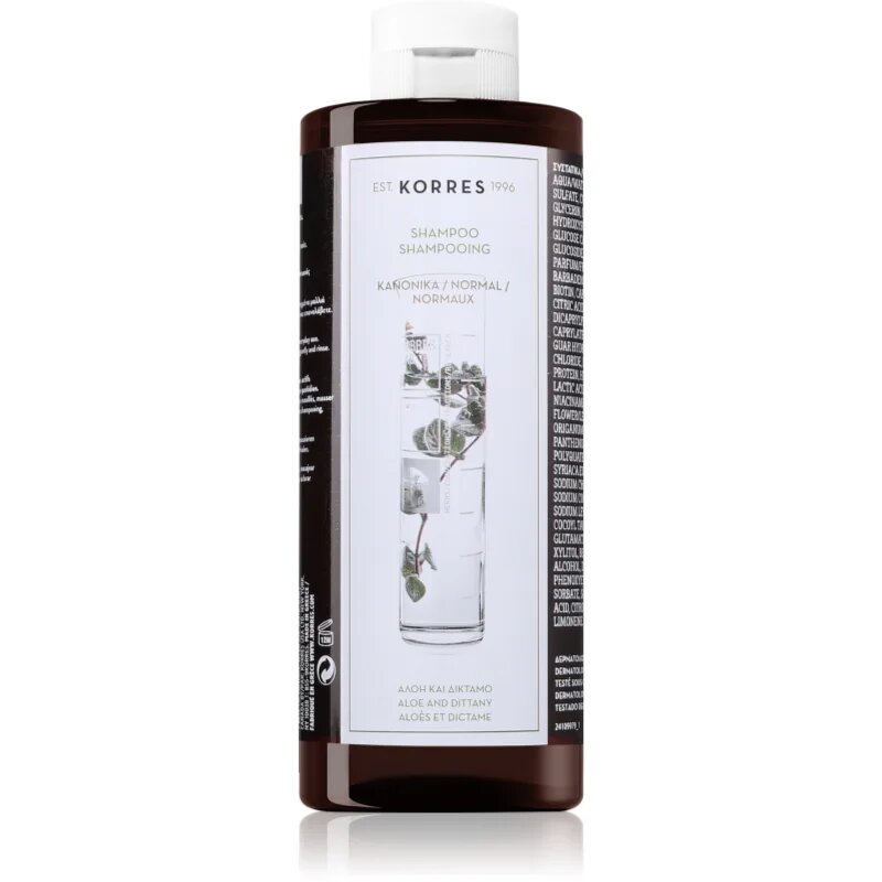 Korres Aloe & Dittany gyengéd sampon mindennapos használatra 400 ml