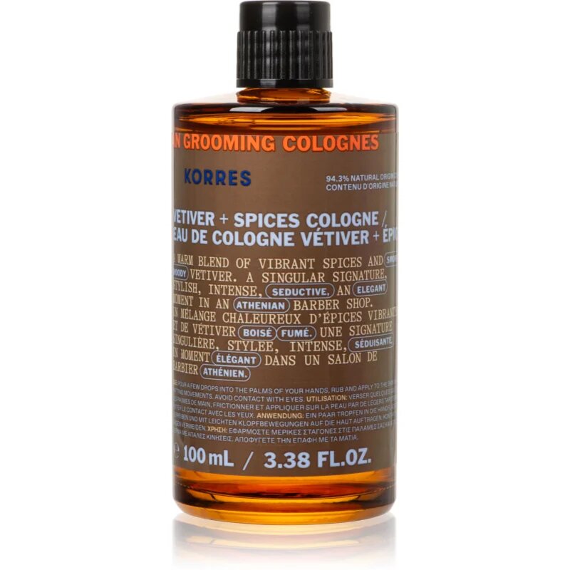 Korres Athenian Grooming Eau de Cologne uraknak 100 ml