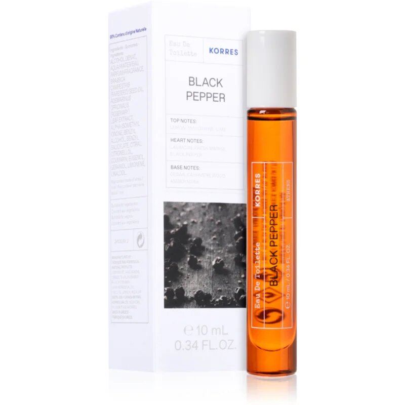 Korres Black Pepper Eau de Toilette uraknak 10 ml