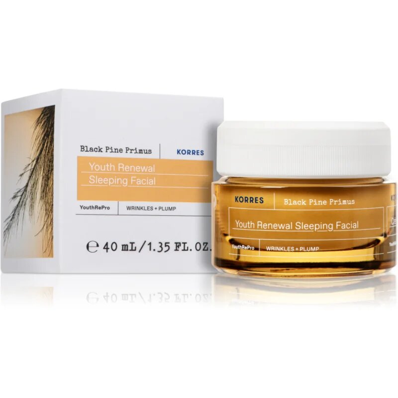 Korres Black Pine Primus éjszakai arckrém az öregedés jelei ellen 40 ml