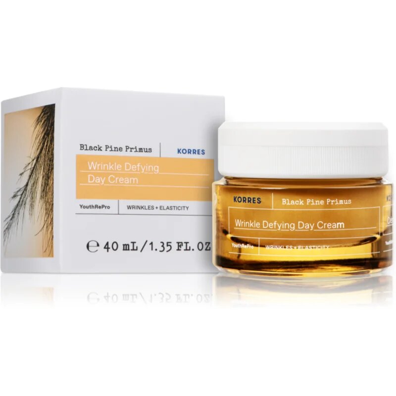 Korres Black Pine Primus hidratáló nappali krém az öregedés jelei ellen 40 ml