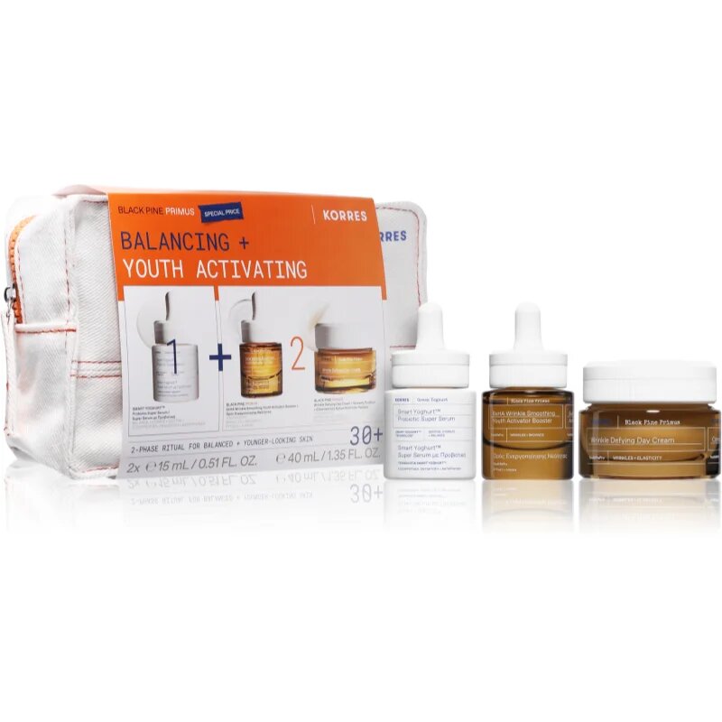 Korres Black Pine Primus Set ajándékszett az arcra