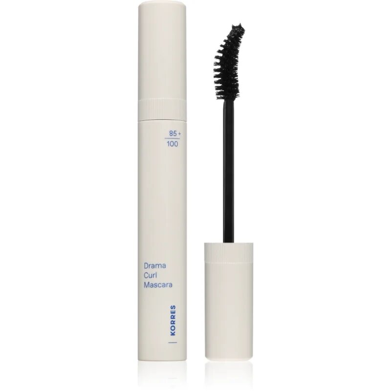 Korres Drama Curl Mascara szempillaspirál az ívelt és szétválasztott pillákért árnyalat 01 Black 13 ml