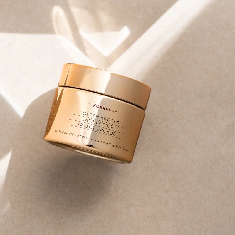 Korres Golden Krocus regeneráló arckrém az öregedés jelei ellen 50 ml