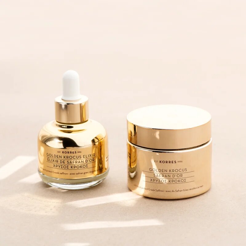 Korres Golden Krocus sáfrány elixír a bőr öregedése ellen 30 ml