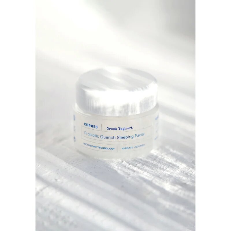 Korres Greek Yoghurt Probiotic Quench Sleeping Facial tápláló éjszakai krém probiotikumokkal 40 ml