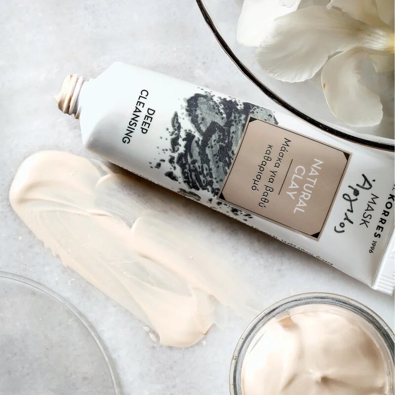 Korres Natural Clay mélyen tisztító maszk 18 ml