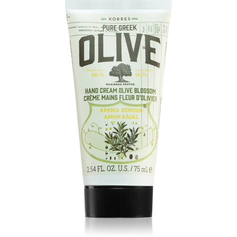 Korres Pure Greek Olive & Olive Blossom ápoló kézkrém 75 ml