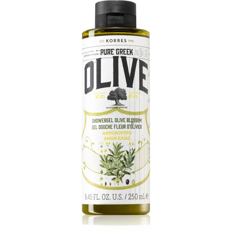 Korres Pure Greek Olive & Olive Blossom tusfürdő gél 250 ml