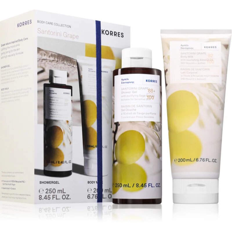 Korres Santorini Grape ajándékszett testre