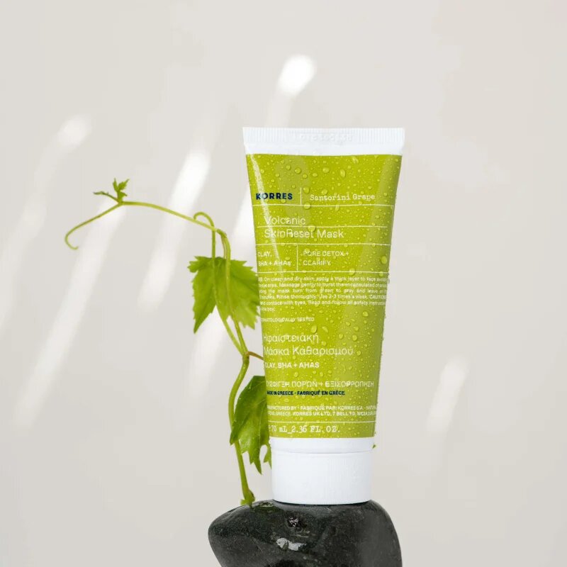 Korres Santorini Grape tisztító maszk aktív szénnel 70 ml