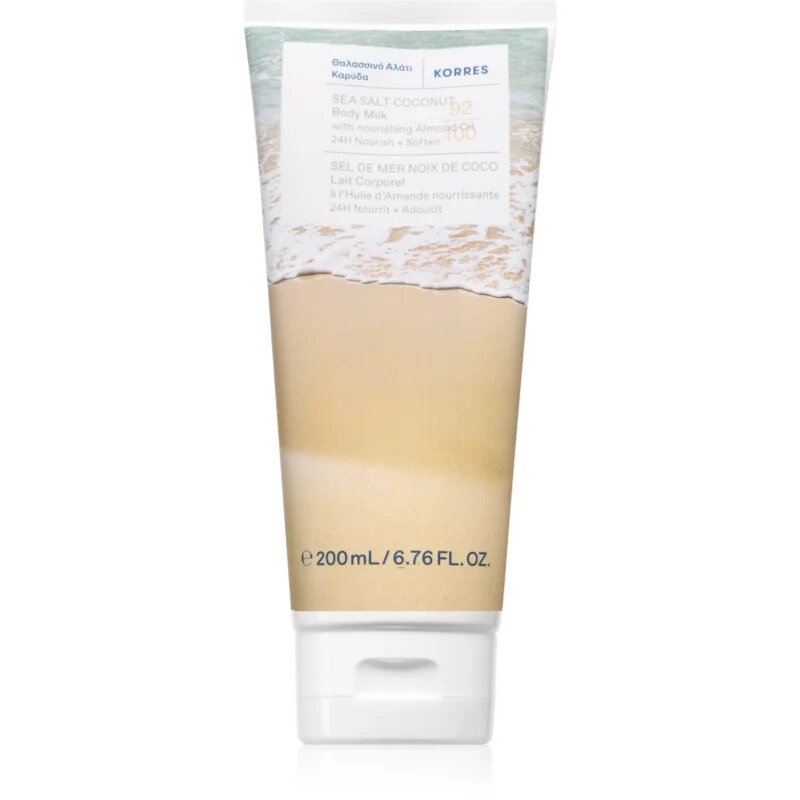 Korres Sea Salt Coconut hidratáló testápoló tej kókuszzal 200 ml