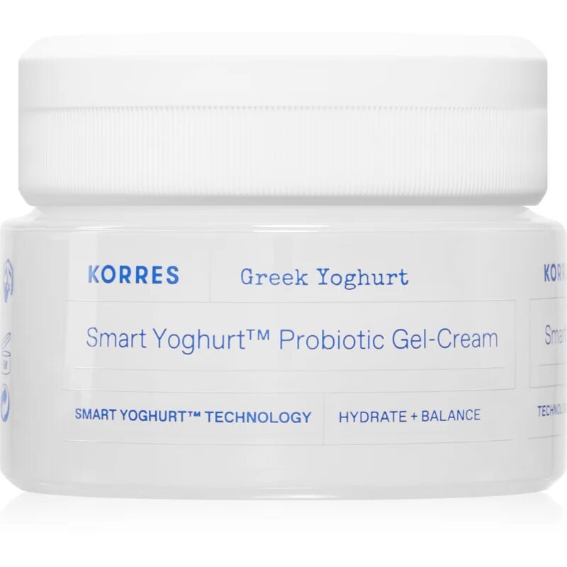 Korres Smart Yoghurt™ Probiotic Gel-Cream hidratáló géles krém probiotikumokkal 40 ml