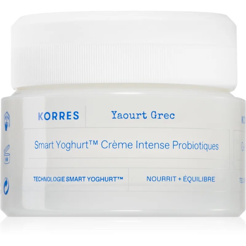 Korres Smart Yoghurt™ Probiotic Intense Cream intenzív hidratáló krém probiotikumokkal 40 ml