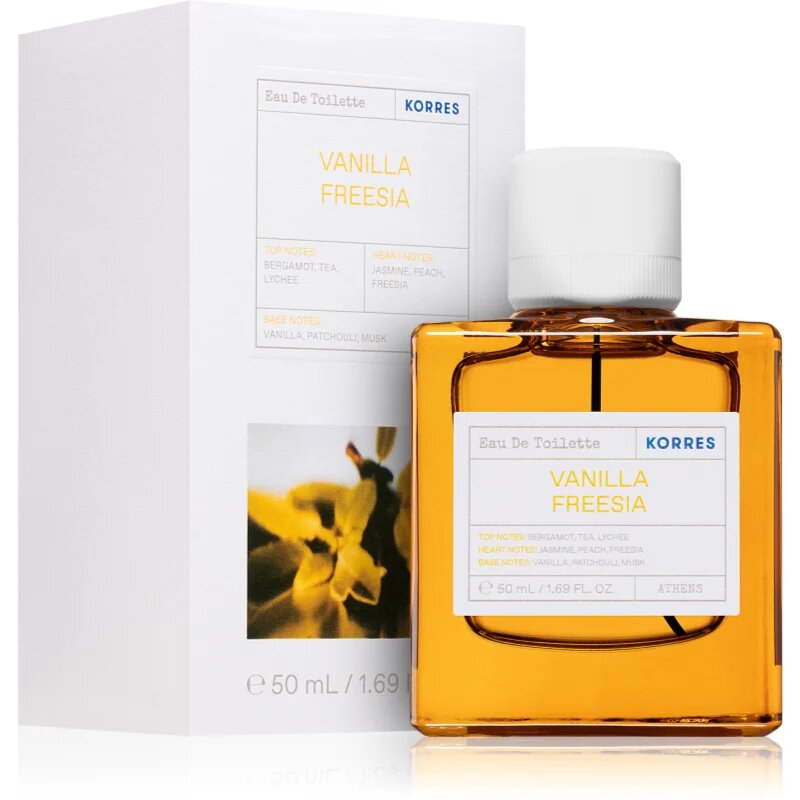 Korres Vanilla Freesia Eau de Toilette hölgyeknek 50 ml