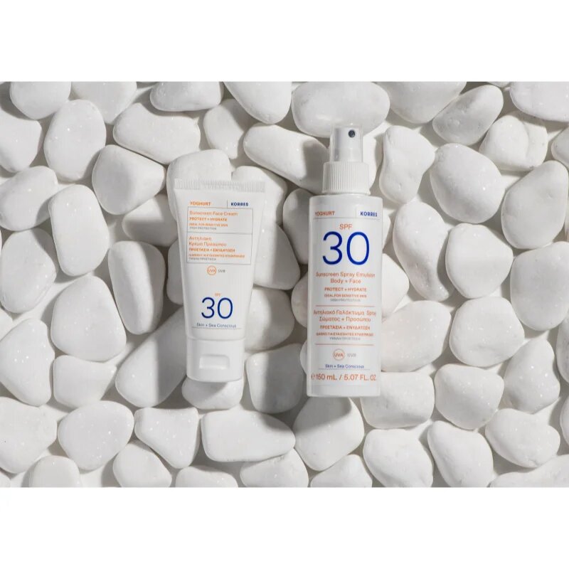Korres Yoghurt Sunscreen napozókrém arcra magas UV védelemmel SPF 30 50 ml