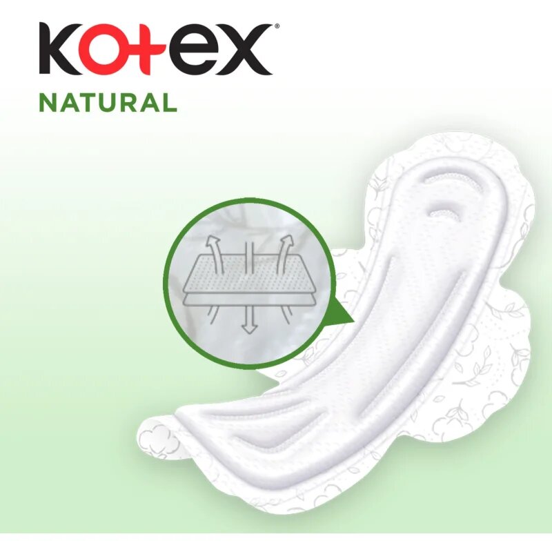 Kotex Natural Normal egészségügyi betétek 8 db