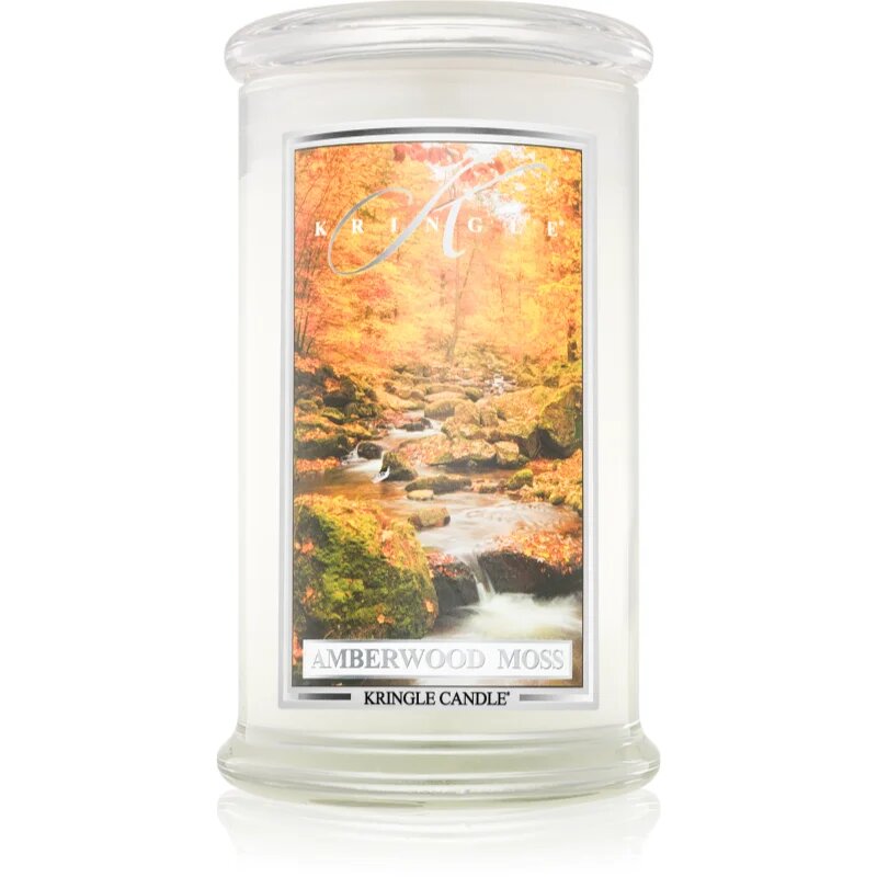 Kringle Candle Amberwood Moss illatgyertya 624 g