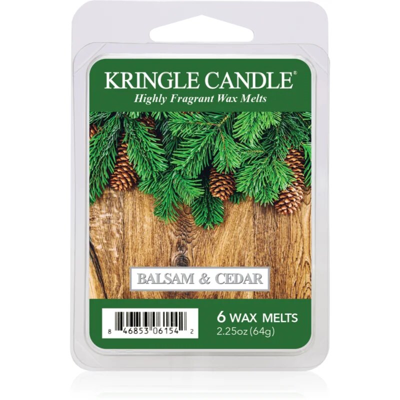 Kringle Candle Balsam & Cedar illatos viasz aromalámpába 64 g