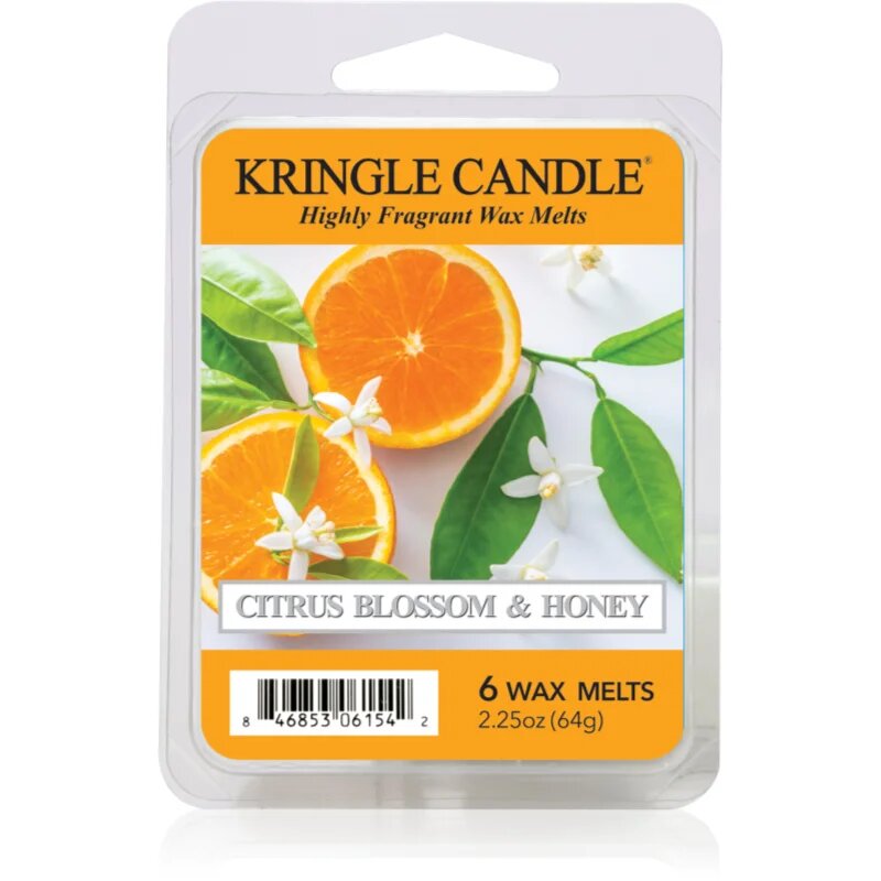 Kringle Candle Citrus Blossom & Honey illatos viasz aromalámpába 64 g
