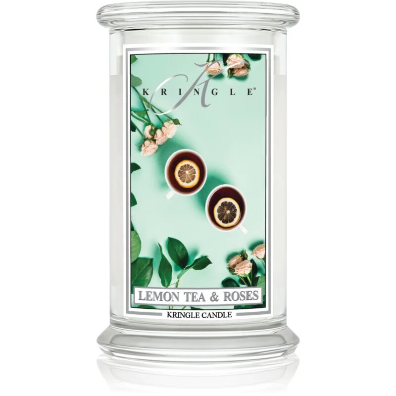 Kringle Candle Classic Lemon Tea & Roses illatgyertya 623 g
