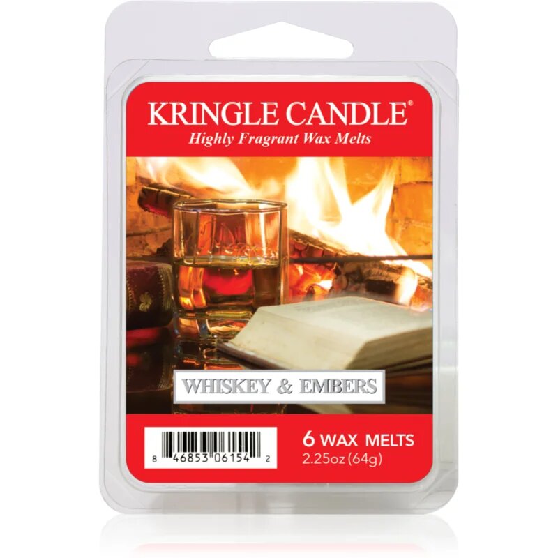 Kringle Candle Whiskey & Embers illatos viasz aromalámpába 64 g