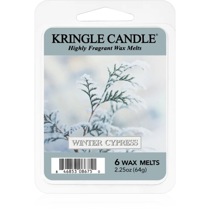 Kringle Candle Winter Cypress illatos viasz aromalámpába 64 g
