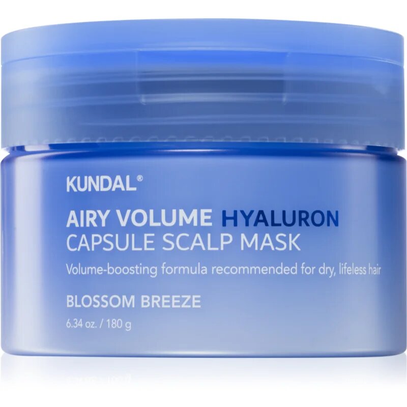 KUNDAL Airy Volume Hyaluron Capsule Scalp Mask a fejbőr ápolására a hajtérfogat növelésére 180 g