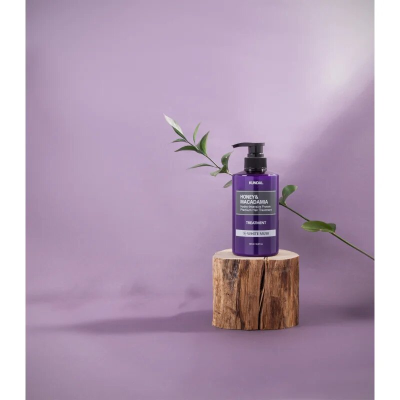 KUNDAL Honey & Macadamia Baby Powder intenzív hidratáló koncentrátum száraz és sérült hajra 500 ml