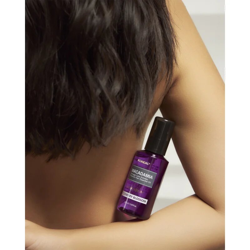 KUNDAL Macadamia Ultra Serum Cherry Blossom regeneráló olaj szérum a károsult hajra 100 ml