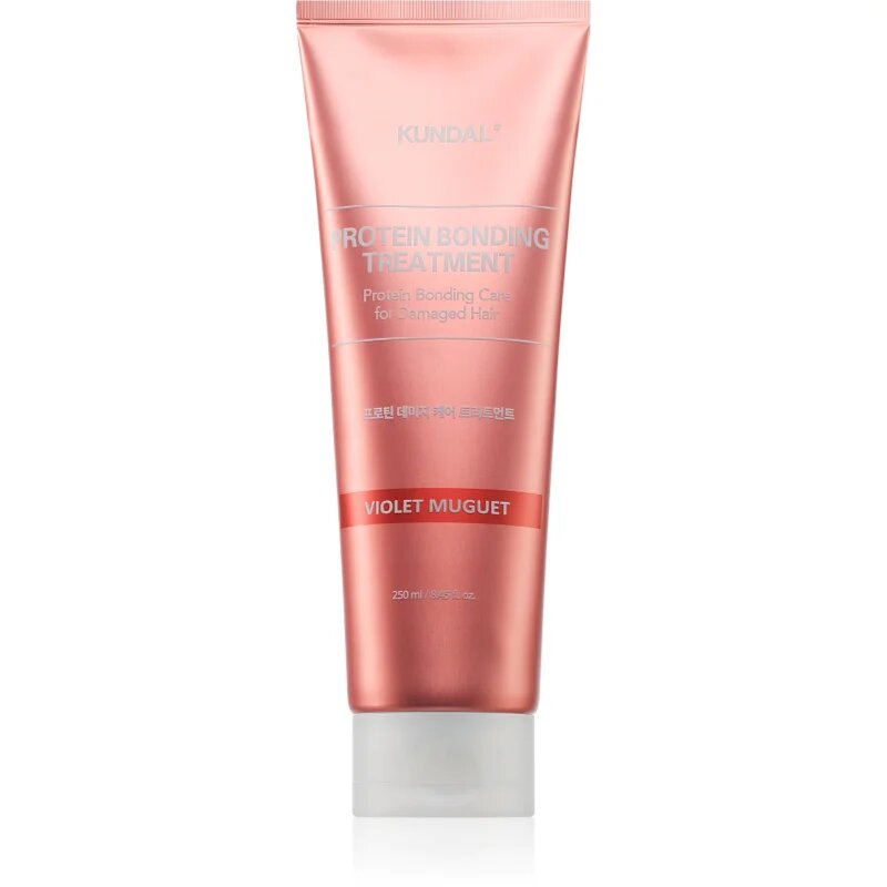 KUNDAL Protein Bonding Care Treatment komplex ápolás száraz és sérült hajra illattal Violet Muguet 250 ml
