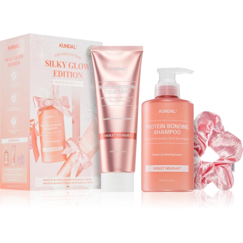 KUNDAL Protein Bonding Care Violet Muguet ajándékszett hajra