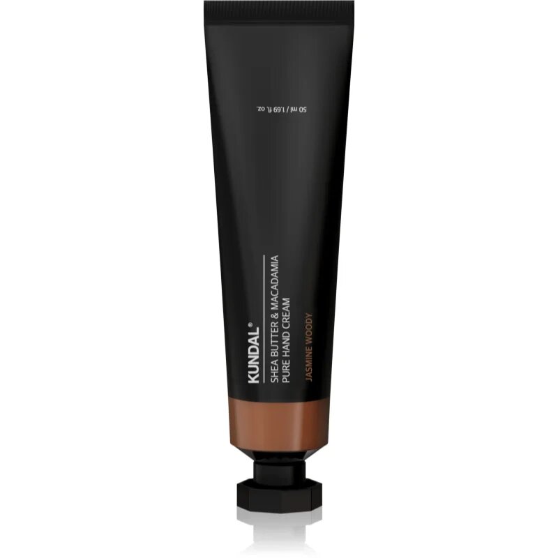KUNDAL Shea Butter & Macadamia Jasmine Woody hidratáló kézkrém tápláló hatással 50 ml