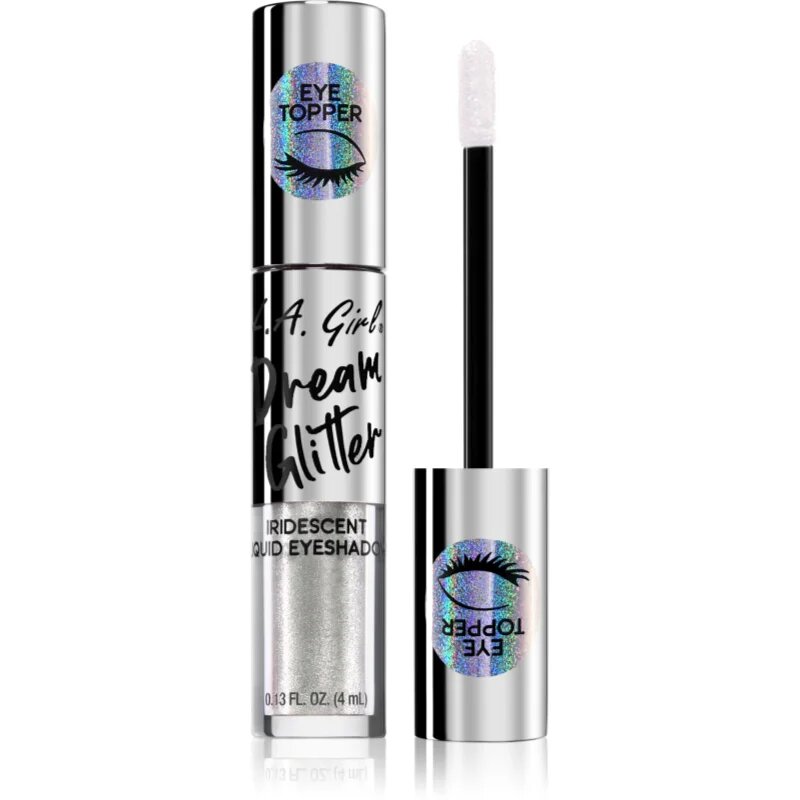 L.A. Girl Cosmetics Dream Glitter Folyékony csillámos szemhéjfesték árnyalat Iridescent Dream 4 ml