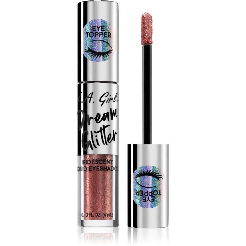 L.A. Girl Cosmetics Dream Glitter Folyékony csillámos szemhéjfesték árnyalat Rose Gold 4 ml