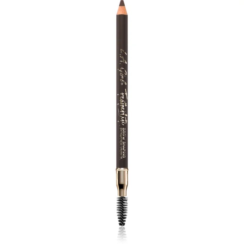 L.A. Girl Cosmetics Featherlite tartós szemöldök ceruza kefével árnyalat Dark Brown 1.1 g