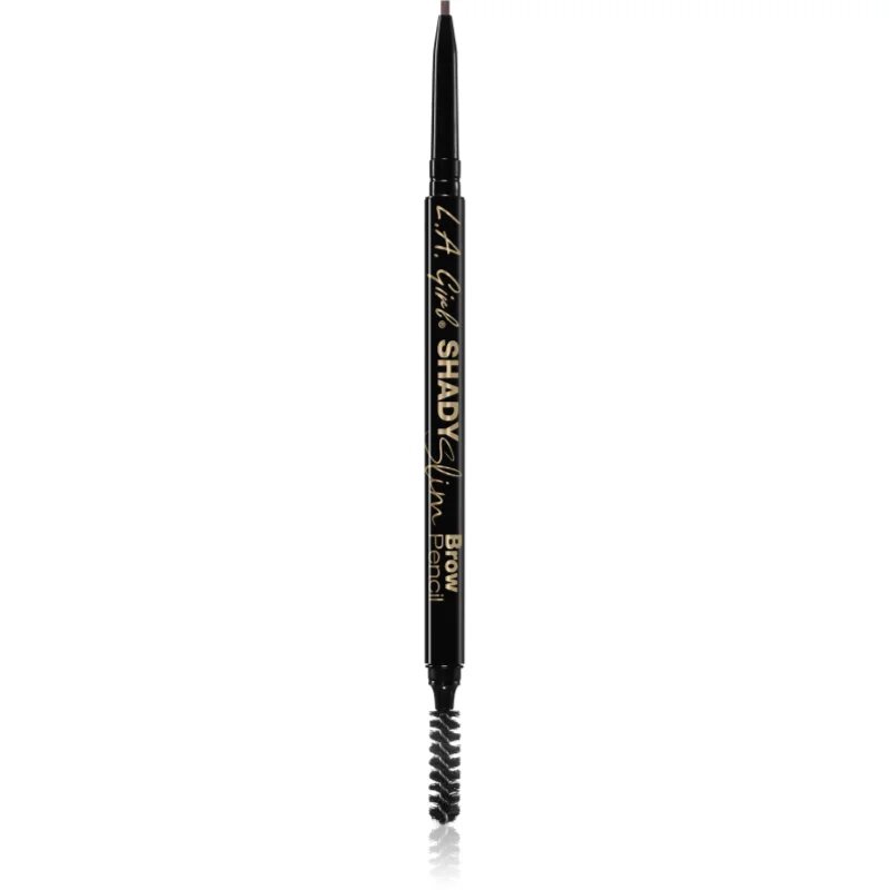 L.A. Girl Cosmetics Shady Slim automatikus szemöldökceruza kefével árnyalat Brunette 0.08 g