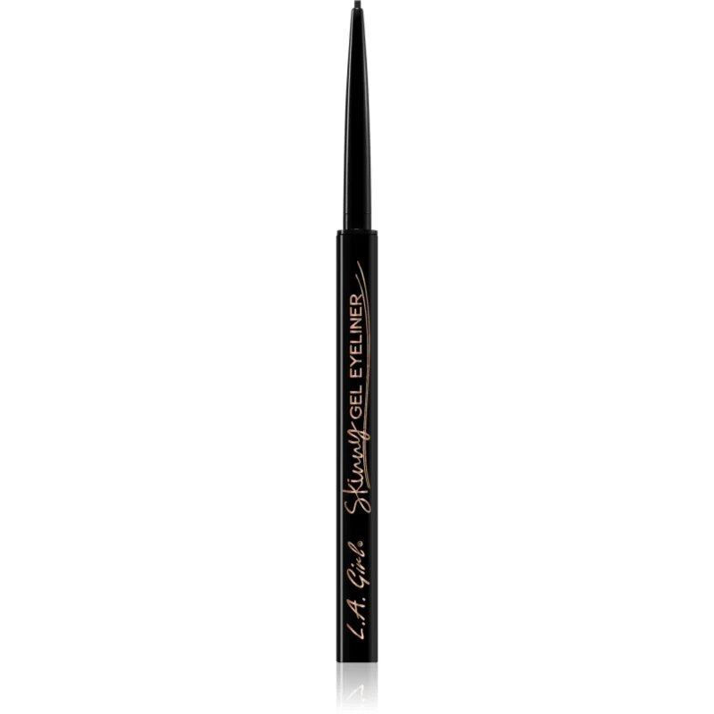 L.A. Girl Cosmetics Skinny tartós zselés szemceruza árnyalat Silky Black 0.1 g