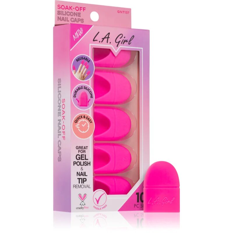 L.A. Girl Cosmetics Soak-Off gél lakk eltávolító 10 db