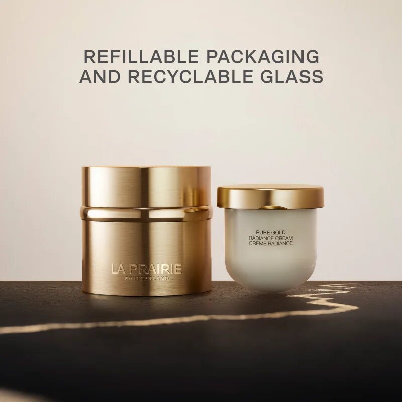 La Prairie Pure Gold Radiance Cream luxus krém tápláló hatással refill 50 ml