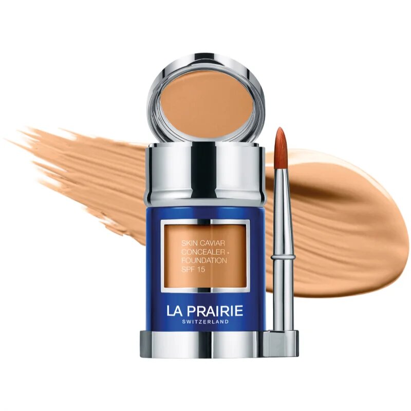 La Prairie Skin Caviar Concealer Foundation alapozó és korrektor SPF 15 árnyalat NW-30 Honey Beige 30 ml