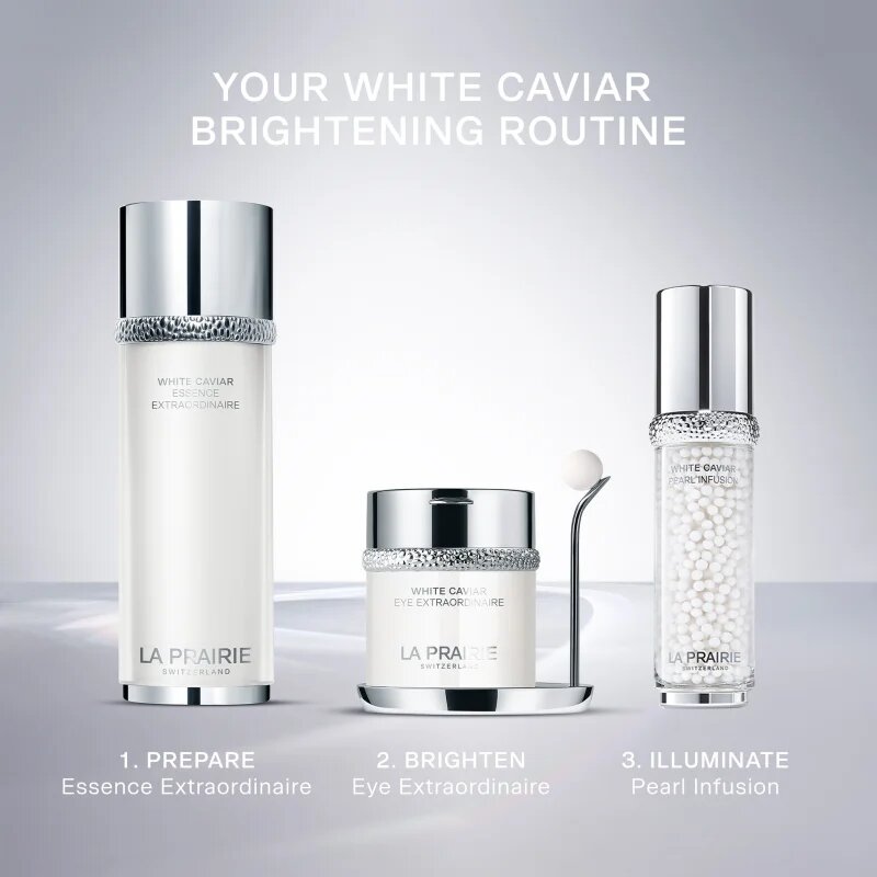 La Prairie White Caviar Essence Extraordinaire Bőrvilágosító krém feszesítő hatással 150 ml