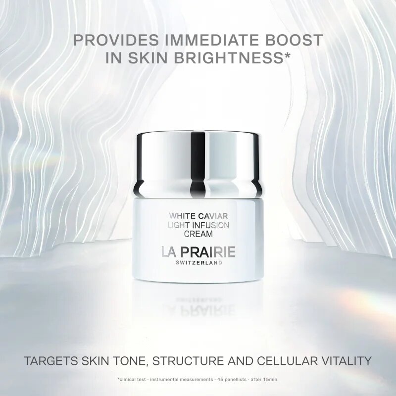 La Prairie White Caviar Light Infusion Cream világosító hidratáló krém a sötét foltok ellen 50 ml