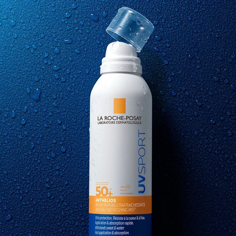 La Roche-Posay Anthelios UV Sport Invisible Refreshing Mist védő permet minden bőrtípusra SPF 50+ 200 ml