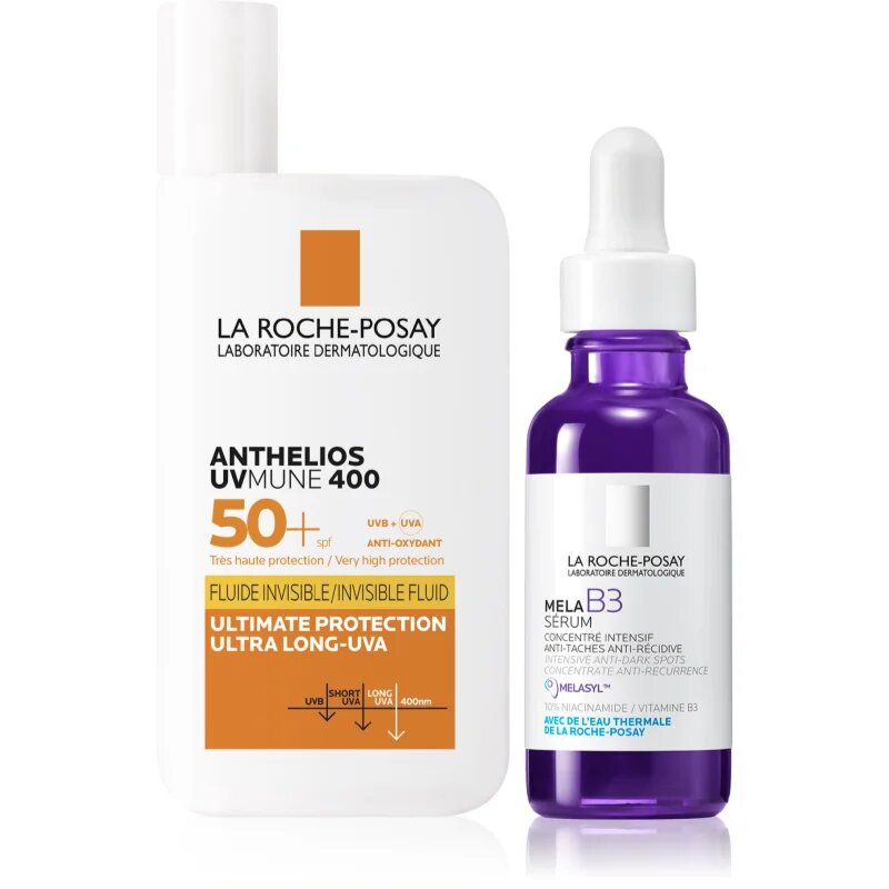 La Roche-Posay Bundles Anthelios + Mela B3 szett a pigment foltok ellen