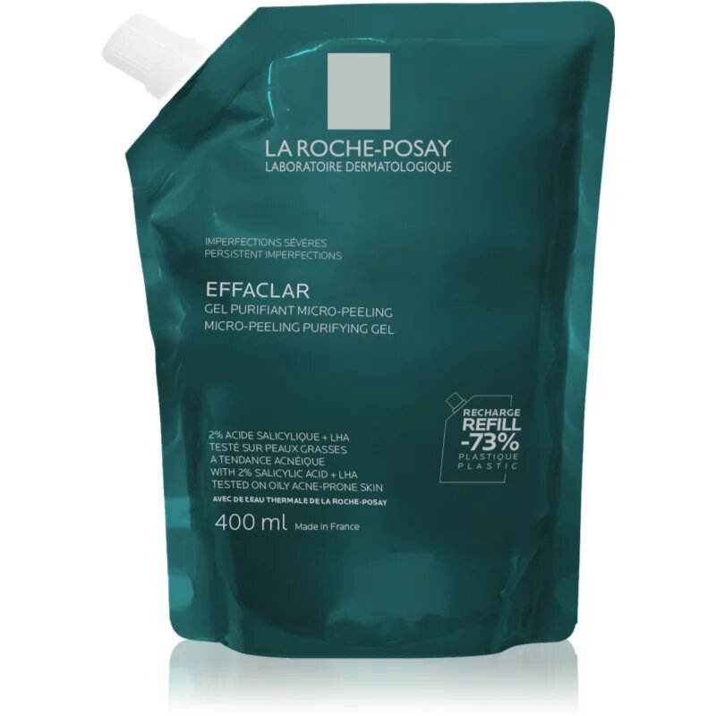 La Roche-Posay Effaclar tisztító peelinges gél zsíros és problémás bőrre 400 ml